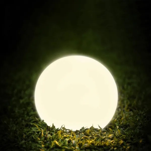 LED Solárna lampa KULA LED/3,7V 3000/4000/6500K pr. 50 cm 2000 mAh IP65 biela
