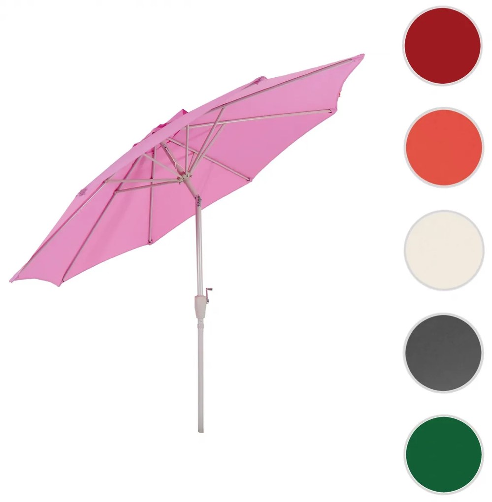 Slnečník N18 Ø 2,7m sklopná polyester/hliník - lila