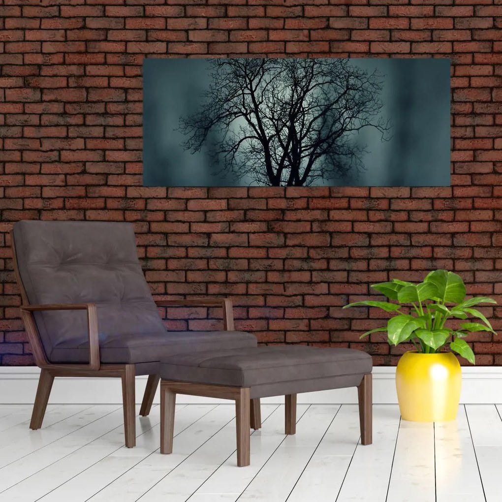 Obraz stromov pri zatmení (120x50 cm)