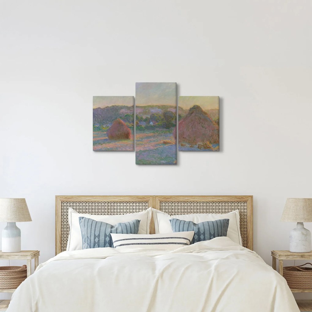 Obraz - Claude Monet, Stacks of Wheat (End of Summer) , reprodukcia (90x60 cm)