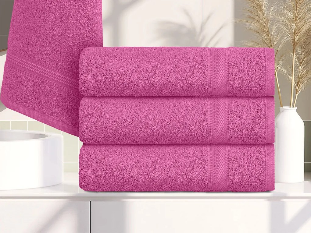 1x osuška CLARYSSE ELEGANCE 70x140 cm + 1x uterák CLARYSSE 60x110 cm 100% bavlna, ružová
