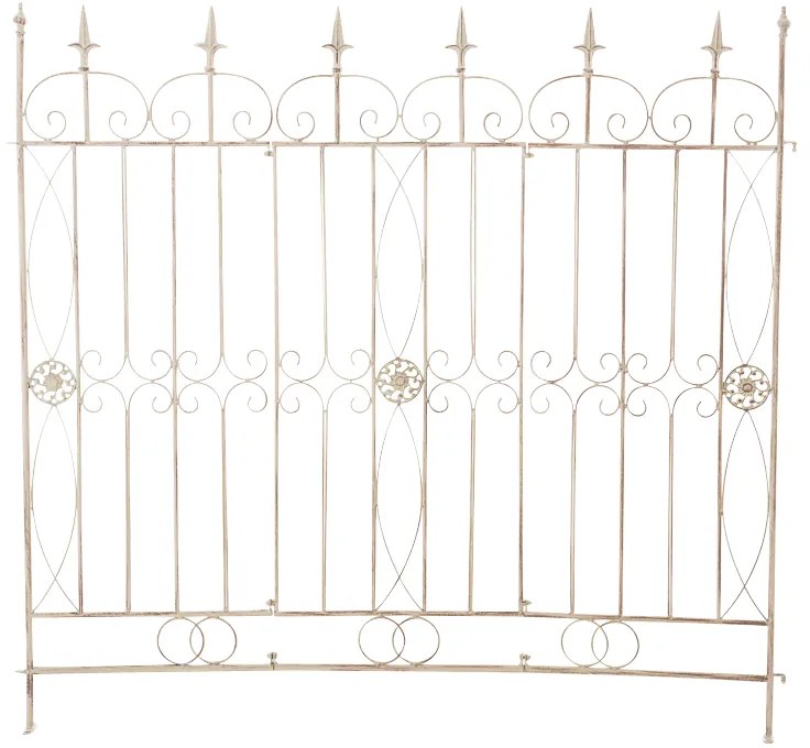 Mriežka na popínavé rastliny Mangold - 115 x 125 cm - Krémová antik