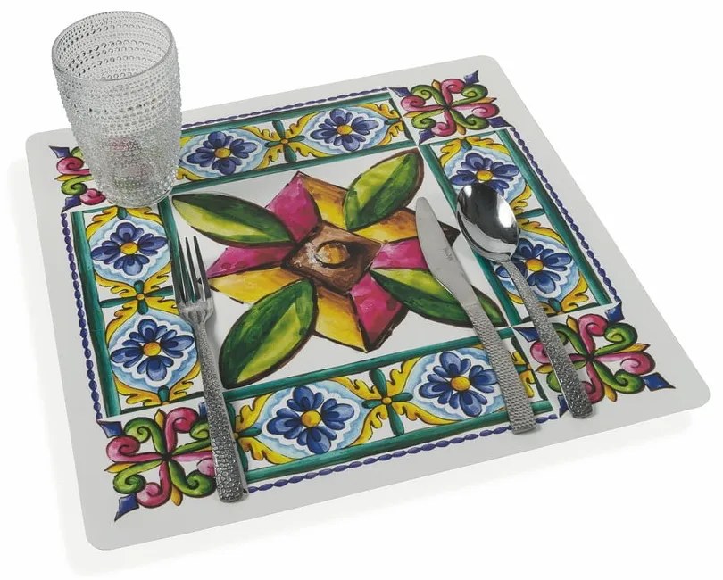 Plastové prestieranie 6 ks 37x37 cm Costiera - Villa d'Este