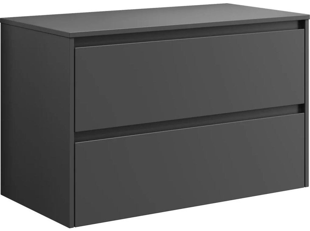 Kúpeľňová skrinka TRONDHEIM pre umývadlo 90 cm antracit