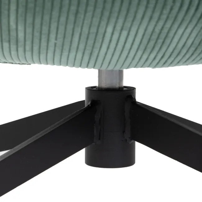 Otočné kreslo LUNAIRE zelené TEDDY BOUCLÉ 872155