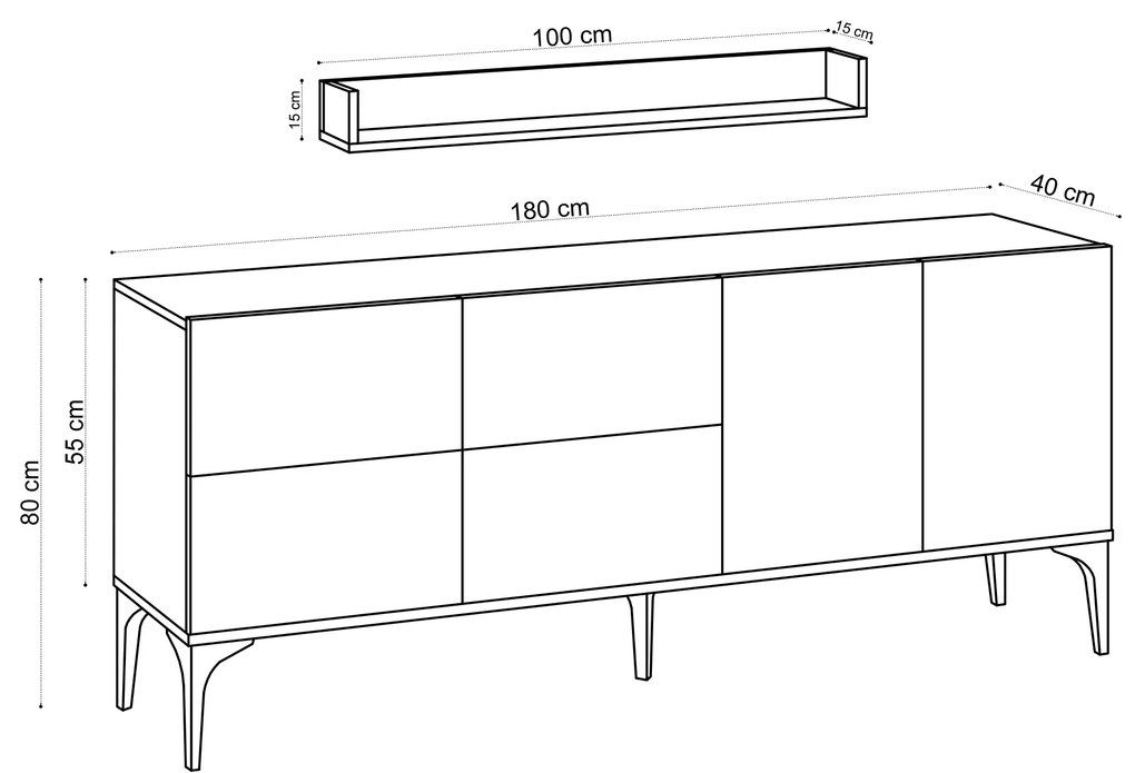 Skrinka Aliex 12 (Dub zafírový). Akcia -18%. Vlastná spoľahlivá doprava až k Vám domov. 1072469