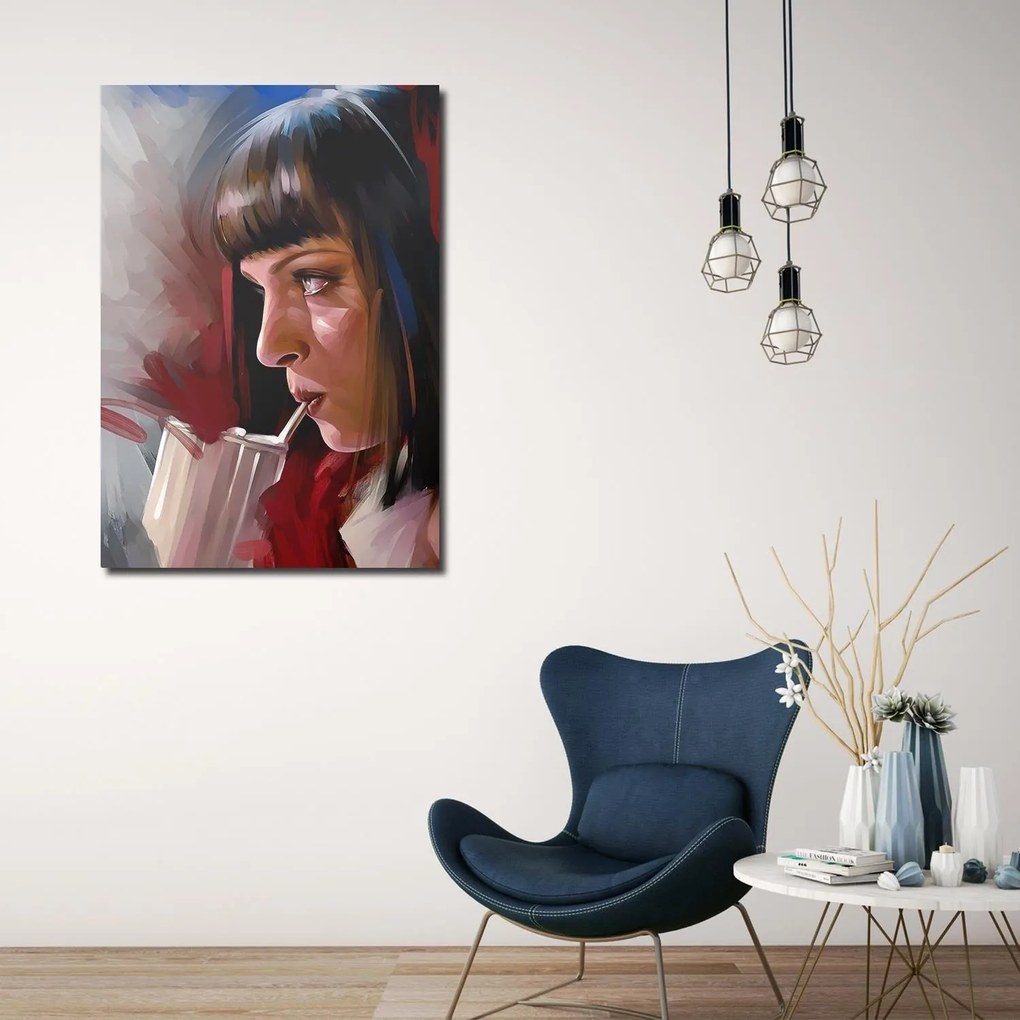 Gario Obraz na plátne Pulp Fiction, Uma Thurman - Dmitry Belov Rozmery: 80 x 120 cm