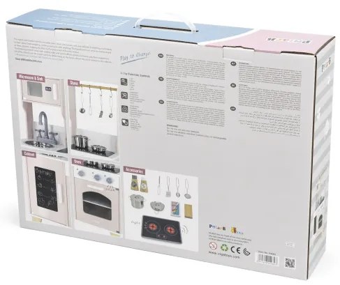 Detská kuchynka s tabuľou Viga 44082 PolarB ružová