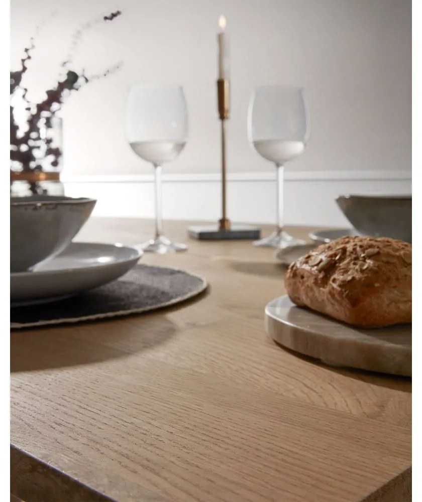 Jedálenský stôl s doskou v dubovom dekore 100x200 cm Armande – Kave Home