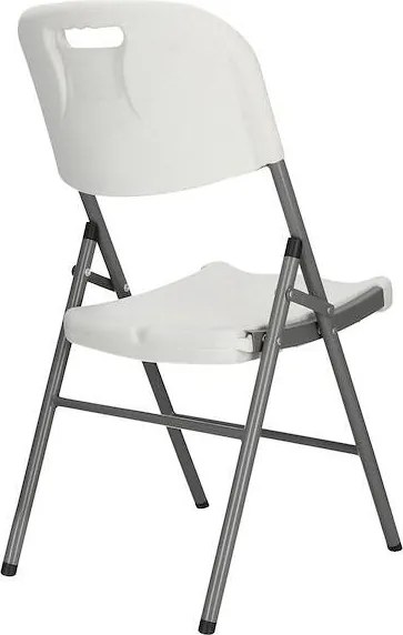 SPRINGOS Cateringová súprava, turistický stôl 240 cm so 8 stoličkami, skladacia biela súprava