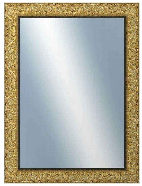 DANTIK - Zrkadlo v rámu, rozmer s rámom 60x80 cm z lišty PRAHA zlatá (2752)