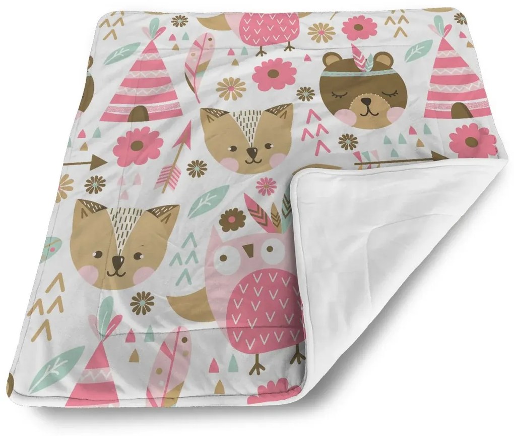 Sablio Deka pre bábätko Lesné zvieratká - 80x100 cm