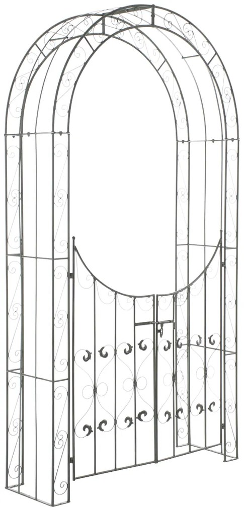 Oblúk na ruže Sima s bránkou - Zelená antik