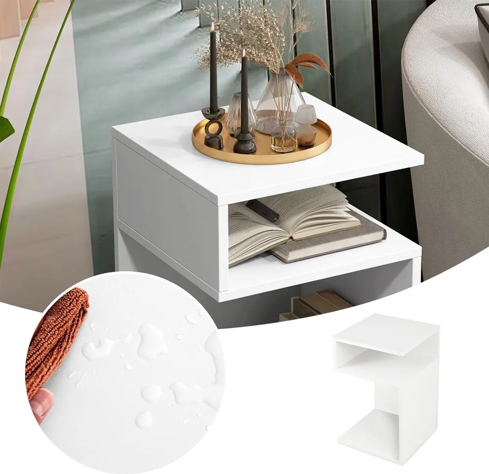 Nočný stolík v tvare S