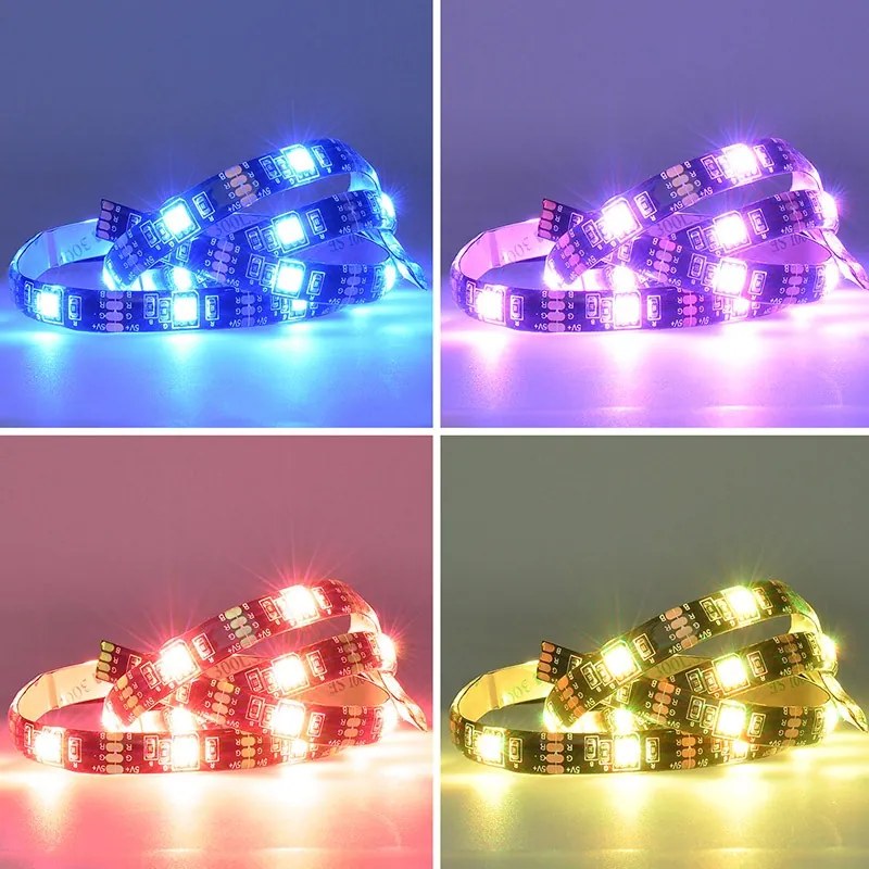 SOLIGHT LED WIFI smart RGB opasok pre TV, 4x50cm, USB
