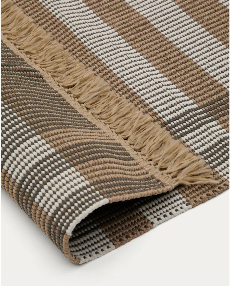 Béžový obojstranný/ručne tkaný koberec 60x90 cm Barani – Kave Home