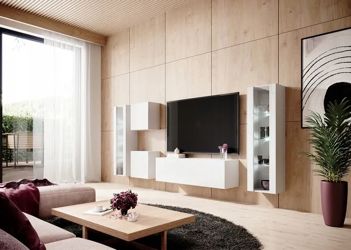 Nástenná skrinka Vivien 50 cm biely lesk