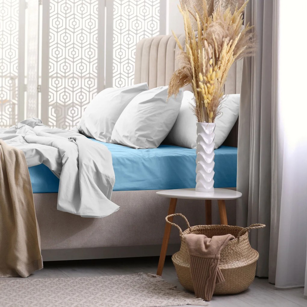 FROTÉ PRESTIERADLO PREMIUM 180X200 CM MODRÉ
