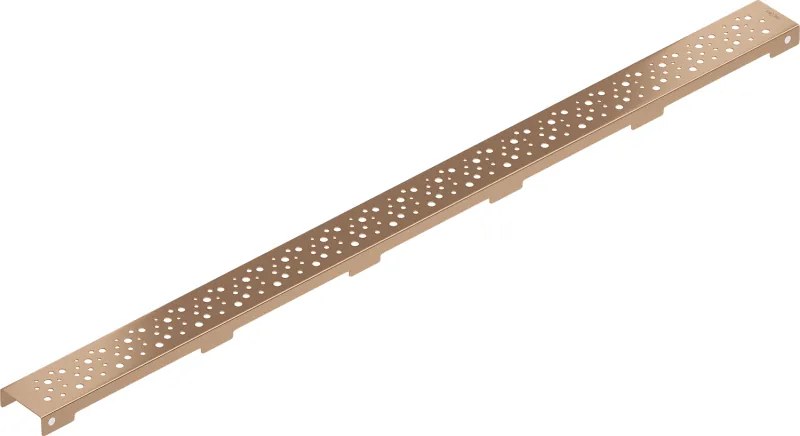 Mexen Flat, krytka pre lineárny podlahový žľab 100 cm, medená matná, vzor M12, 1C21100