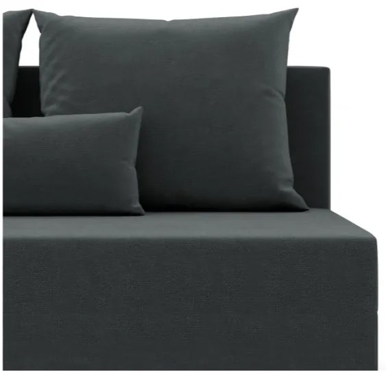 Dvojmiestna pohovka FERMO Kronos rozkladacia, tmavosivá