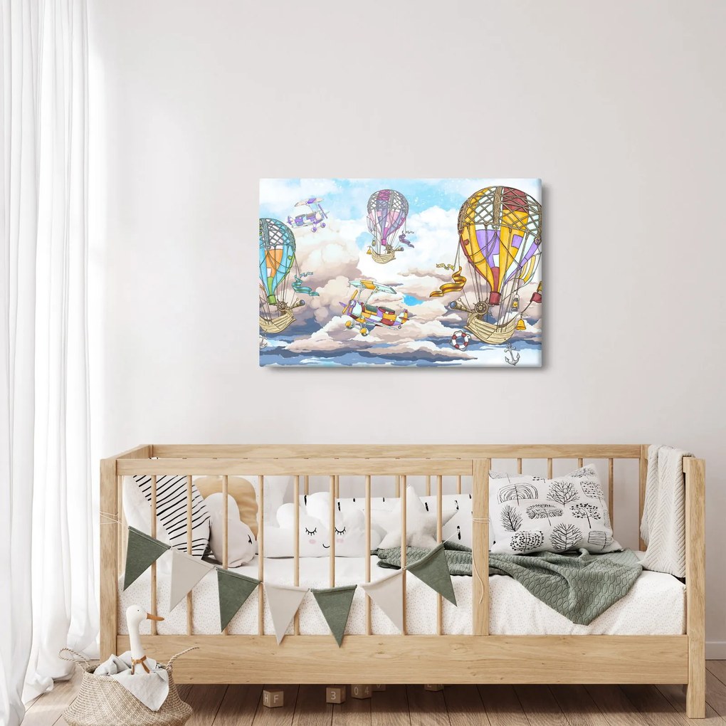 Obraz - Výprava v oblakoch (90x60 cm)