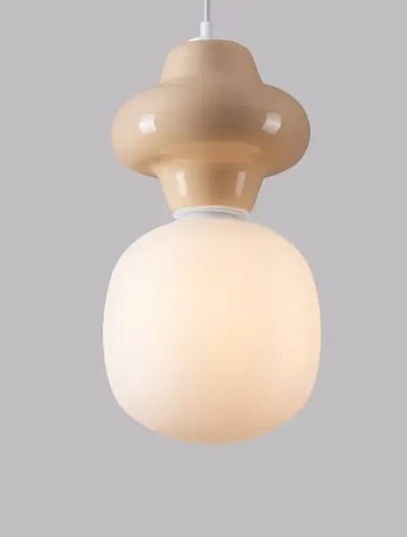 Žlto-kremový dizajnový luster Clio-1