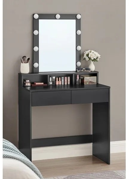 Toaletný stolík LADA čierny