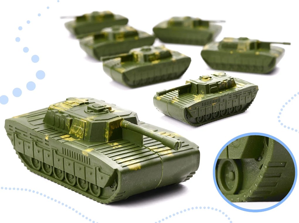 KIK 307-dielna sada vojenských figúrok a vozidiel pre deti – tanky, rakety