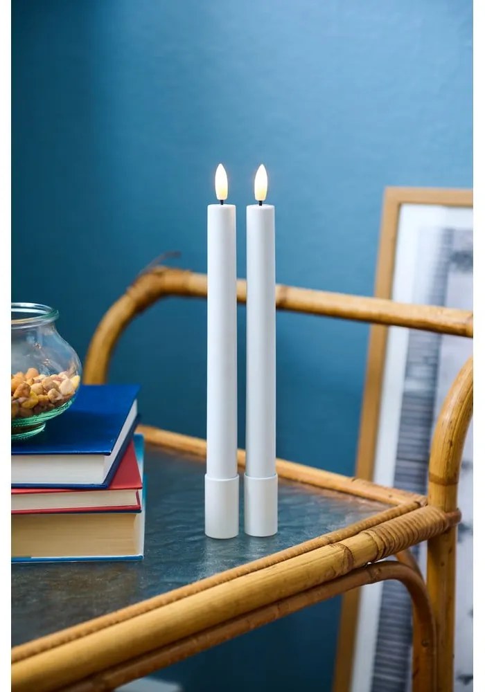 LED sviečky v súprave 2 ks (výška 25 cm) Sille Tall Rechargeable – Sirius