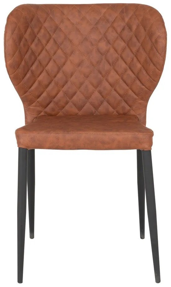 Koňakovohnedé jedálenské stoličky v súprave 4 ks Pisa – House Nordic