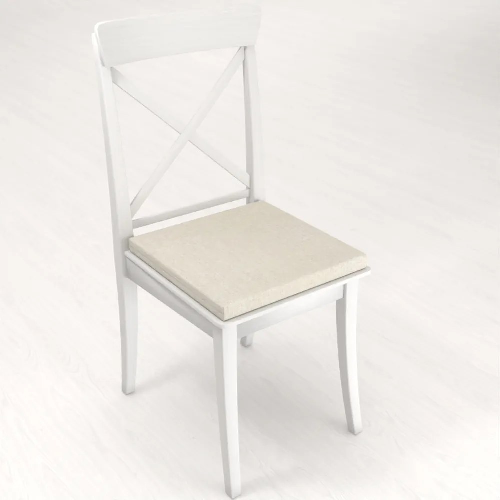 Biante Štvorcový podsedák BKW-207 Pieskový žíhaný - 38x38x3 cm