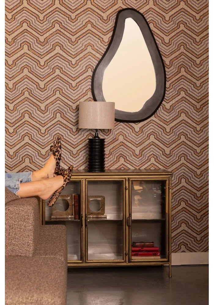 Kovová vitrína v zlatej farbe 100x80x38, 5 cm Gertlush – Dutchbone