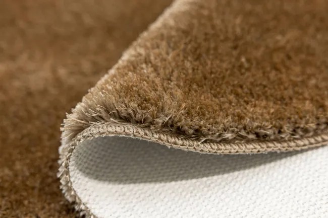 Kúpeľňový koberček Malmo hnedý, kruh