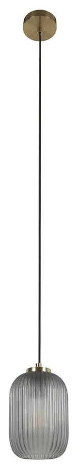 Stropné svietidlo v zlatej farbe so skleneným tienidlom ø 12 cm Hestia - Kave Home