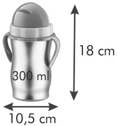 Tescoma BAMBINI detská termoska so slamkou, modrá