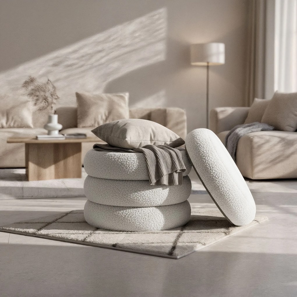 Taburet Snuggo I bílý