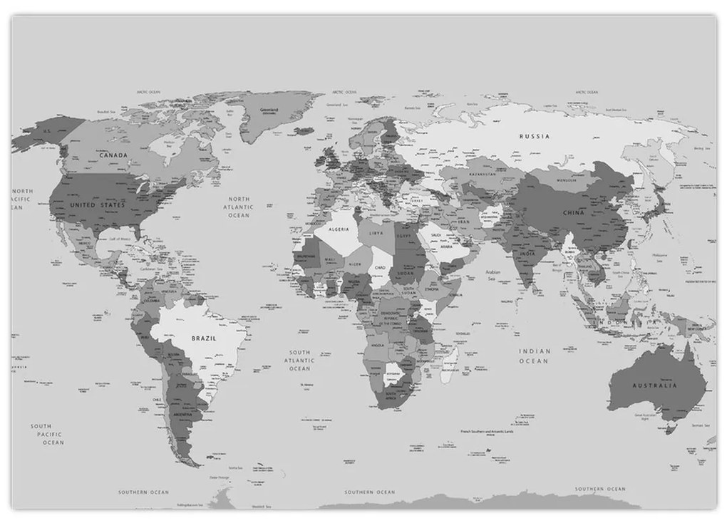 Mapa sveta - obraz
