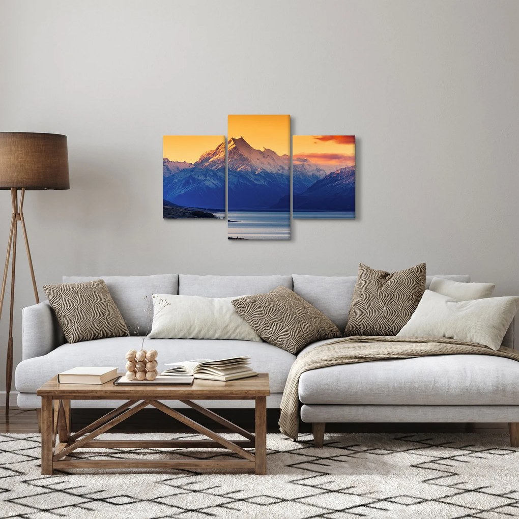 Obraz - Jazero Pukaki (90x60 cm)