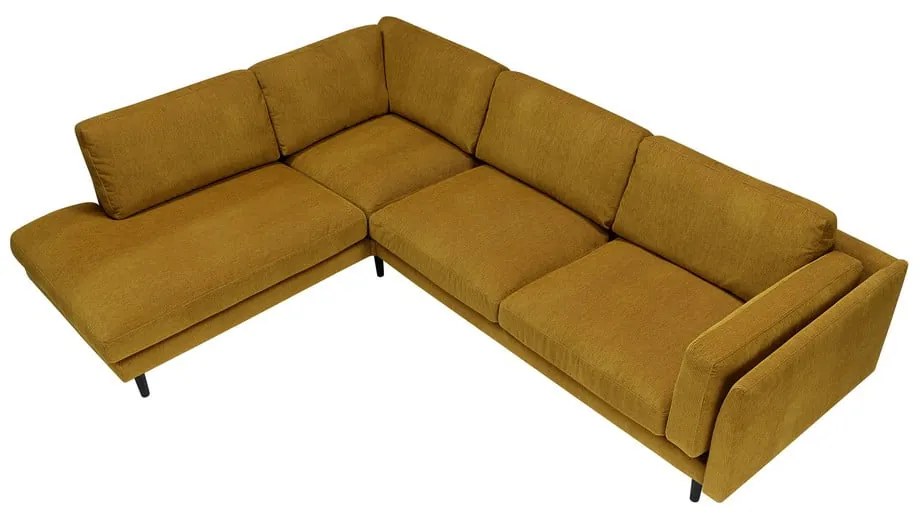 Tmavožltá rohová pohovka Sigge - Sits