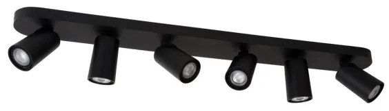 Lucide 23954/31/30 - LED Bodové svietidlo XYRUS 6xGU10/5W/230V čierna