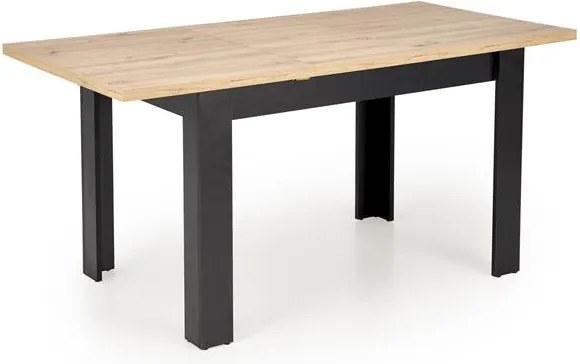 Jedálenský stôl Baghira (dub artisan + čierna) (pre 4 až 6 osôb). Vlastná spoľahlivá doprava až k Vám domov. 1092368