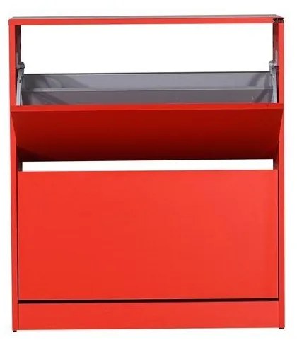 Botník (skrinka na topánky) Tosina 5 (červená). Akcia -20%. Vlastná spoľahlivá doprava až k Vám domov. 1094583