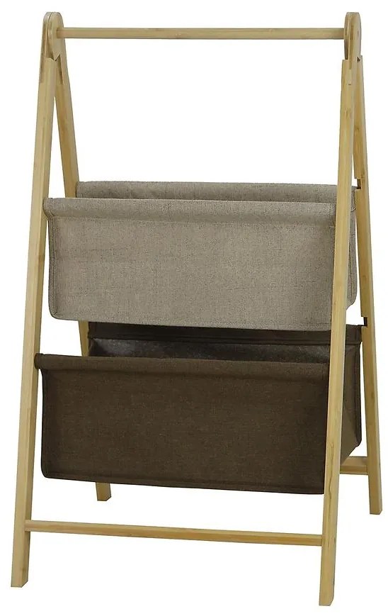 Dvojposchodový skladací stojan 44x44 h77