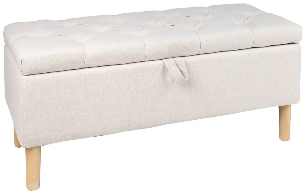 Dizajnová lavica Queen 100 cm béžová