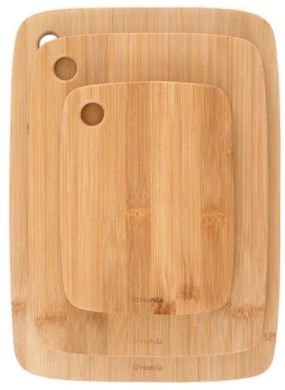 Sada troch dosiek na krájanie BAMBOU hnedé ALL 838779
