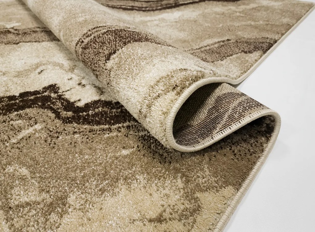 Koberec Wenus 7772 BEIGE – béžový obdĺžnikový so vzorom Rozmer: 80x150 cm