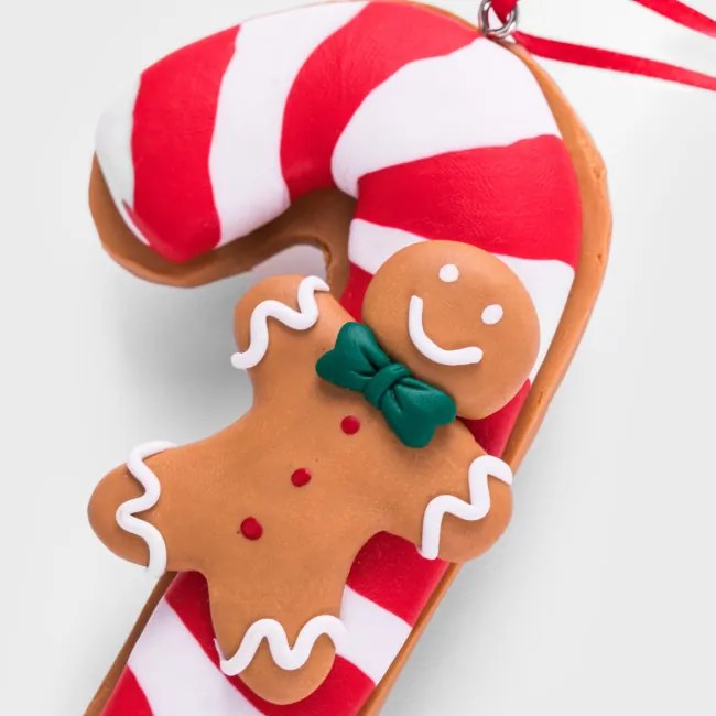 Vianočná ozdoba LIZZY lízatko s perníčkom 711428