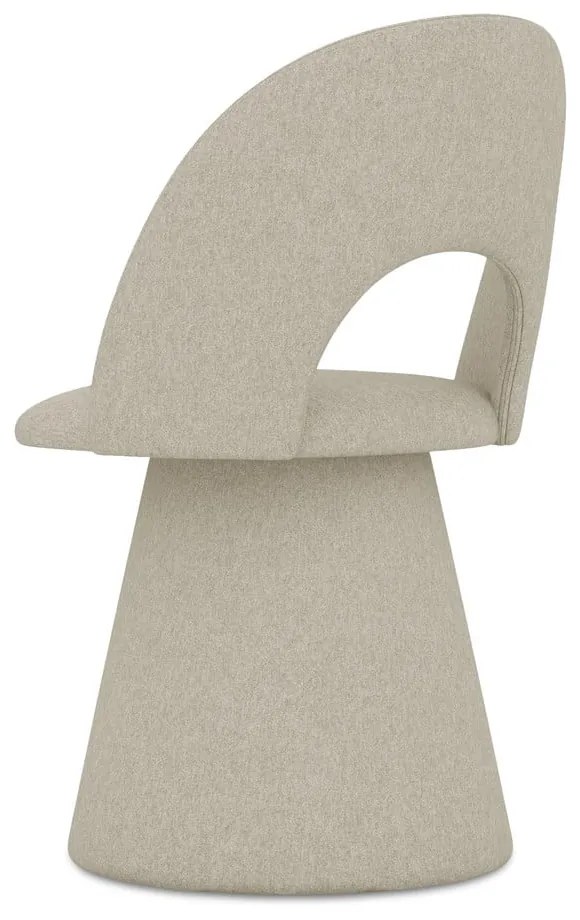 Béžové čalúnené jedálenské kreslo Kalo – Makamii