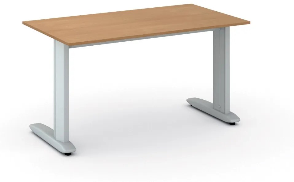 Kancelársky písací stôl PRIMO FLEXIBLE 1400 x 800 mm, buk