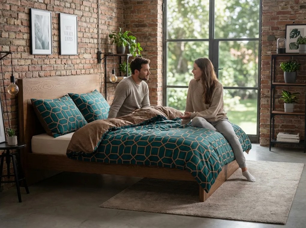 Flanelové obliečky z mikrovlákna z mikrovlákna KERNAL zelené Rozmer obliečky: 70 x 90 cm | 140 x 200 cm